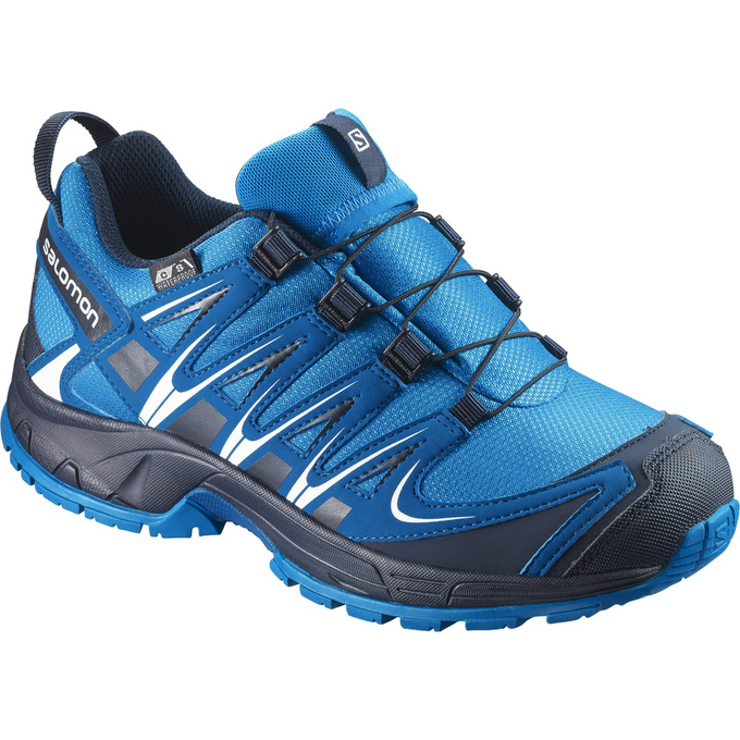 Zapatillas Trail Running Salomon Niños Azules - Salomon Argentina XA PRO 3D CSWP K ,172083-NFD